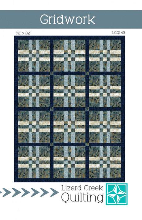 Gridwork Quilt Pattern by Lizard Creek Quilting