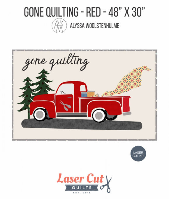 Gone Quilting Firehouse Red Laser Cut Kit