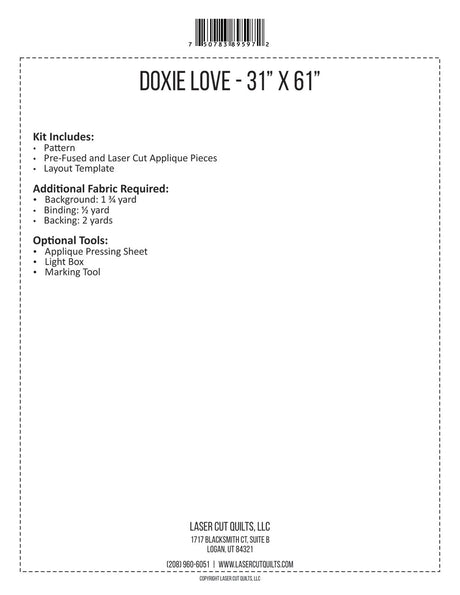 Doxie Love Laser Cut Kit