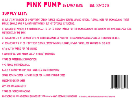 Pink Pump Collage Pattern