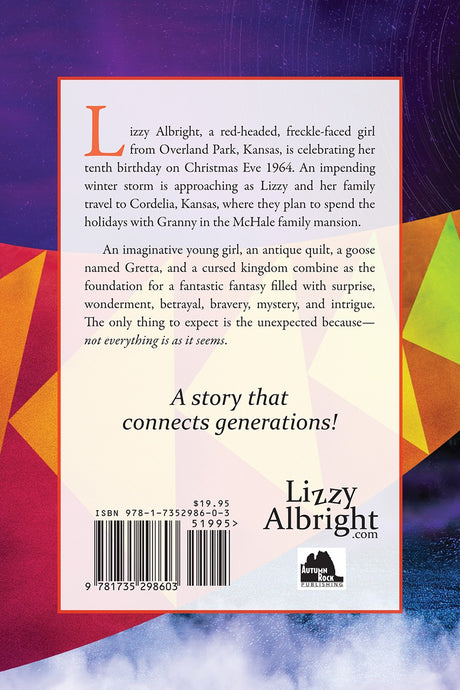 Back of the Lizzy Albright and the Attic Window by Ricky Tims
