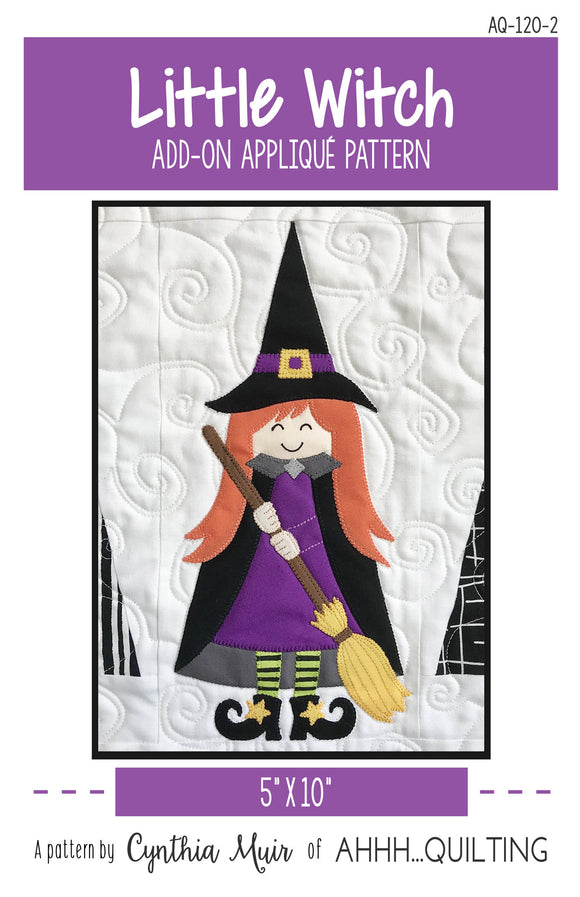 Little Witch Add-on Block Downloadable Pattern by Ahhh...Quilting