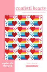 Confetti Hearts Quilt Pattern