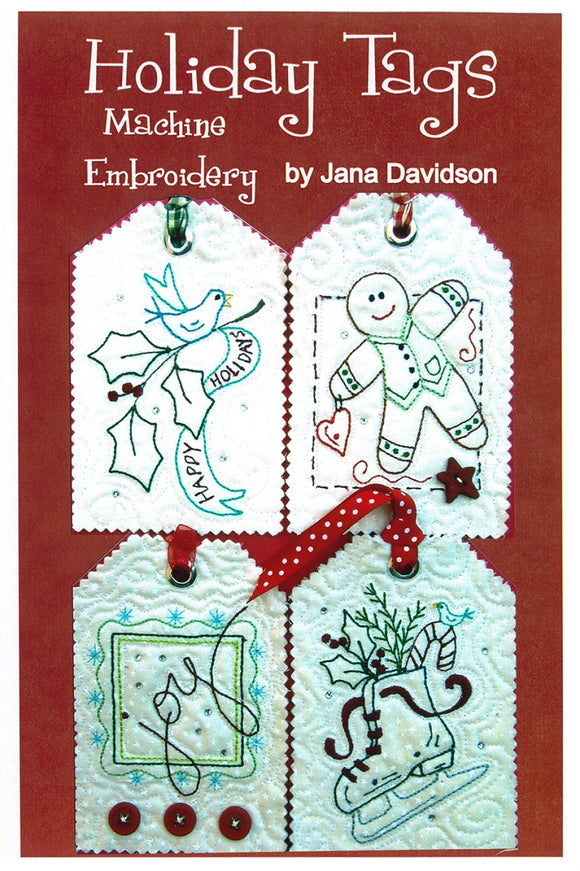Holiday Tags Machine Embroidery