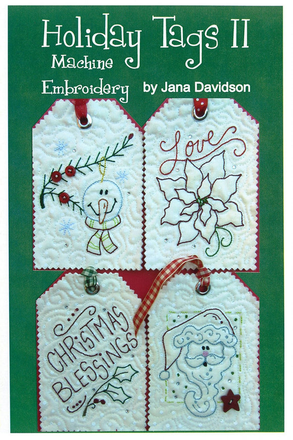 Holiday Tags II Machine Embroidery