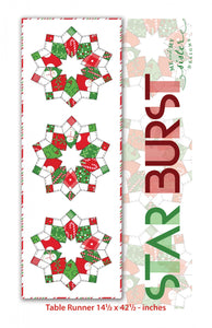 Starburst Table Runner with 4 patch template