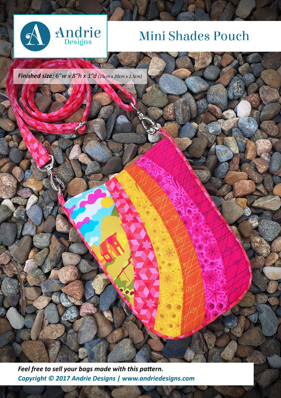 Mini Shades Pouch Pattern by Andrie Designs