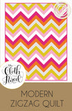 Modern Zigzag Quilt Pattern by The Cloth Parcel