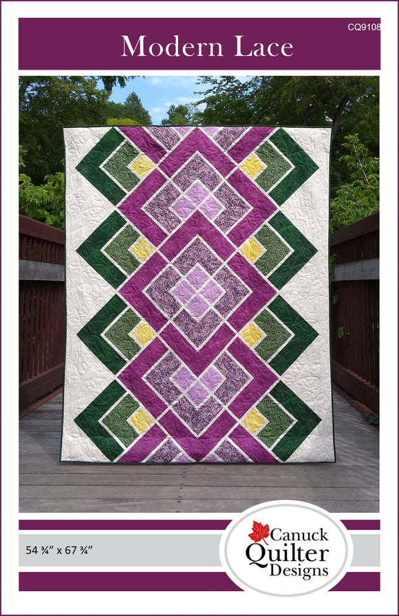 Modern Lace Downloadable Pattern by Canuck Quilter Designs