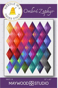 Ombre Zephyr Quilt Pattern by Needle In A Hayes Stack