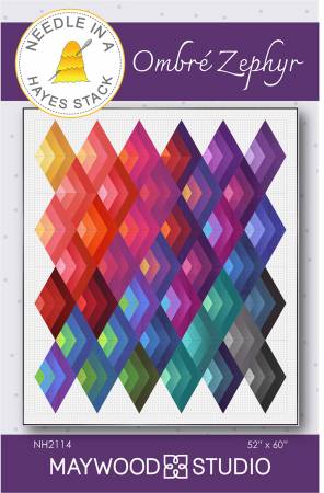 Ombre Zephyr Quilt Pattern by Needle In A Hayes Stack