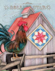 Package Note Cards - Quilt Chicken Coop Rolling Star