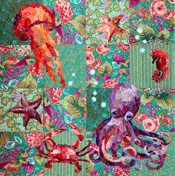 Octopus Garden Quilt Pattern by Collage Quilter