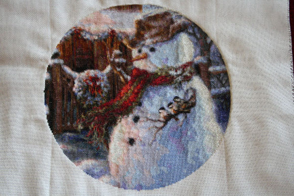 Ornament Woodhouse Christmas Cross Stitch By Dona Gelsinger