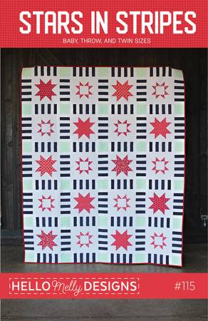 Hello Melly Designs Stars in Stripes Quilt Pattern by Riley Blake Designs