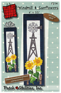 Windmill and Sunflowers Pattern