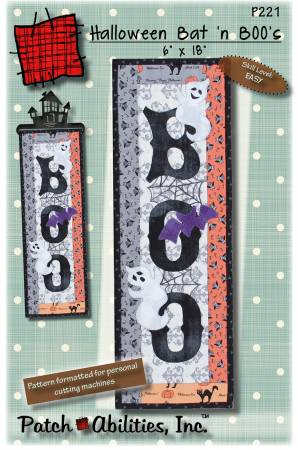 Halloween Bats N Boos Quilt Pattern by Patch Abilities
