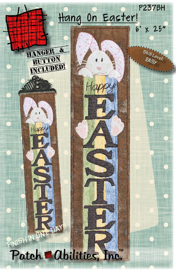 Hang on Easter with Button and 6 in Hanger