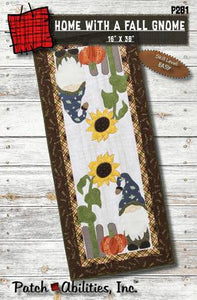 Home With a Fall Gnome Table Runner