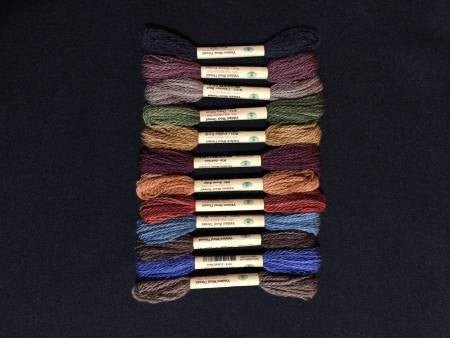 Thread Size 8 2ply Wool 12 Sk Sampler Primitive Art