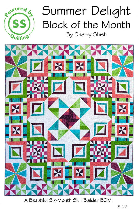 Summer Delight Block of the Month by Powered By Quilting