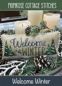 Welcome Winter Cross Stitch Home Décor by Primrose Cottage