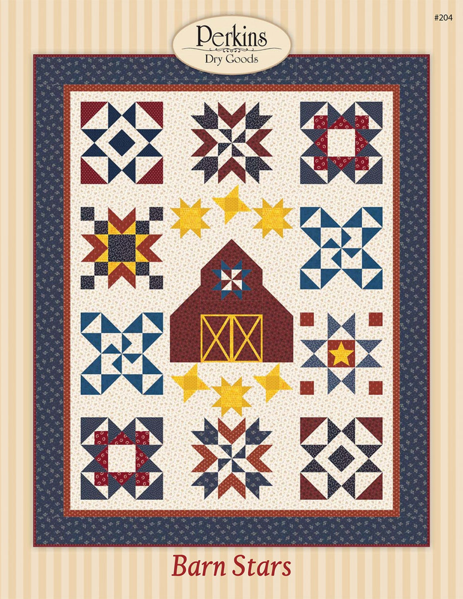 Barn Stars Block Of The Month Patterns – Quilting Books Patterns and ...