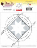 Back of the Folded Star Pincushion Template 12-pack