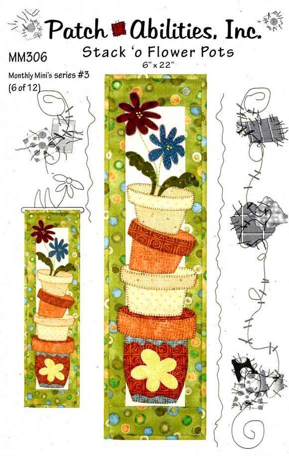 Monthly Mini 3 - Stack 'o Flower Pots