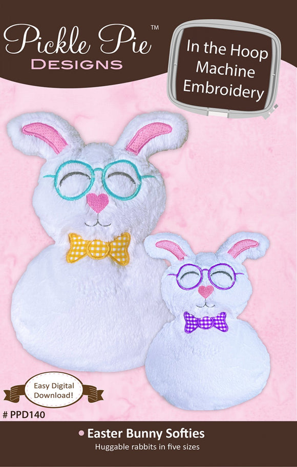 Easter Bunny Softies Pattern by Pickle Pie Designs