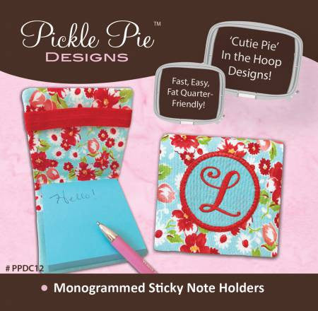 Monogrammed Sticky Note Holders