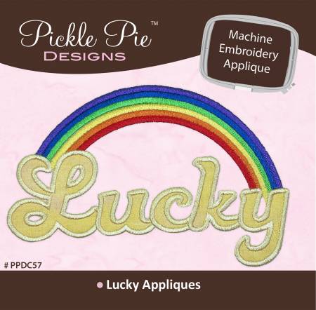 Lucky Applique Machine Embroidery Design CD by Pickle Pie Designs