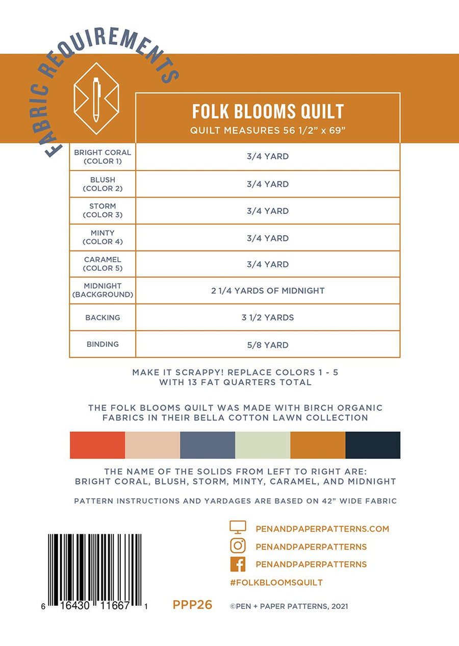 Folk Blooms Quilt Patterns – Quilting Books Patterns and Notions