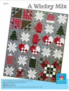 A Wintry Mix Quilt Pattern by Poorhouse Quilt Designs
