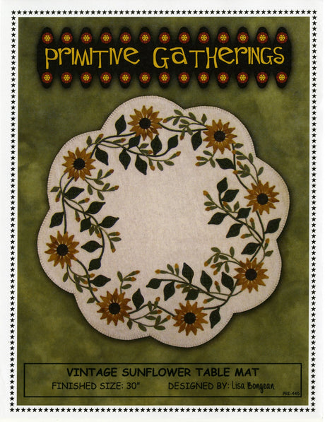Vintage Sunflower Table Mat