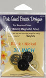 Magnetic Purse Snap - Black Nickel 3/4in