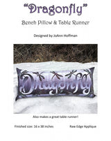 Dragonfly Bench Pillow Pattern