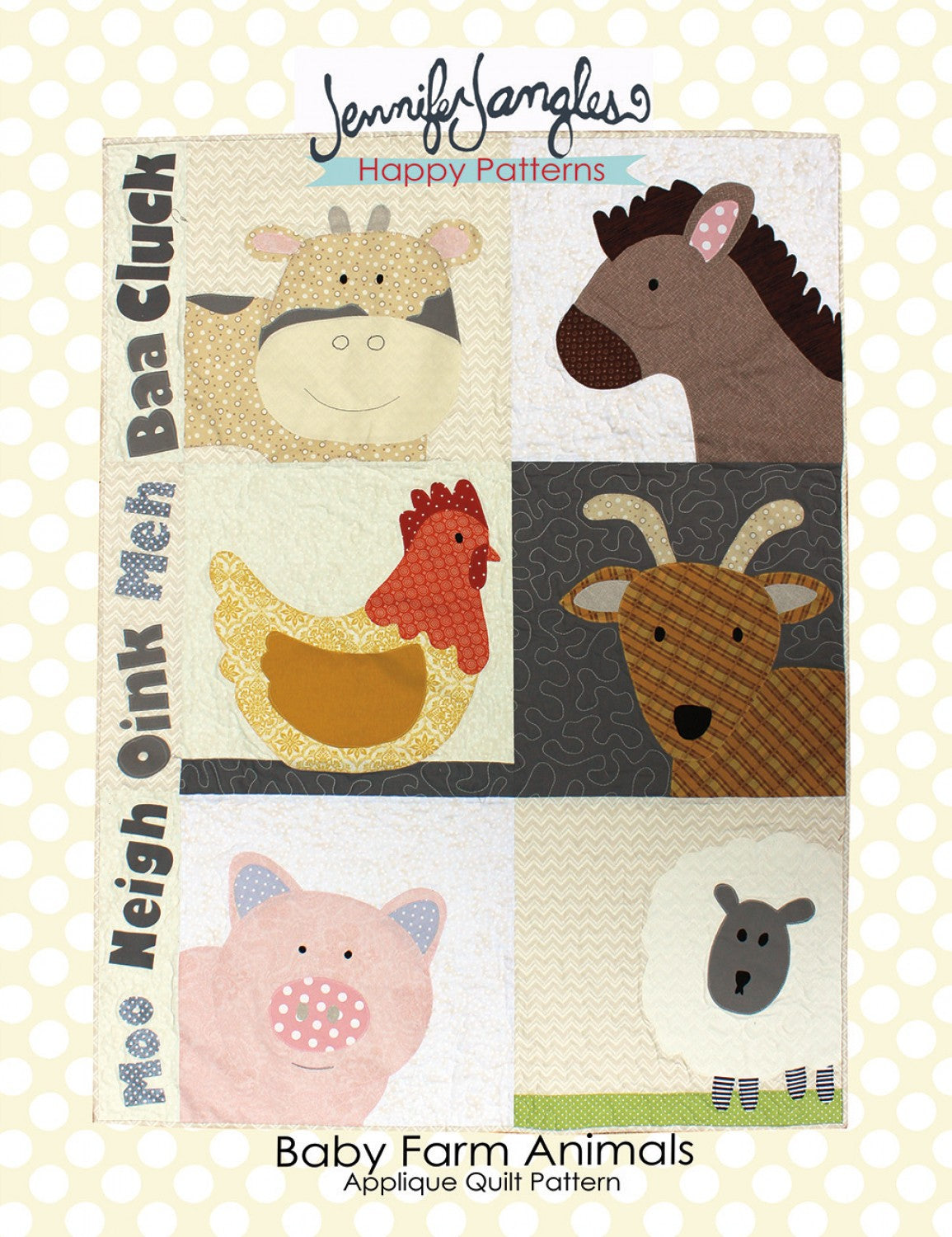 Farm Animals Applique Quilt, image size:1155x1500