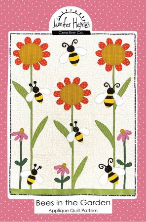 Bees In The Garden Applique Quilt Pattern by Jennifer Heynen