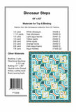 Back of the Dinosaur Steps Quilt Pattern by Pine Tree Country Quilts