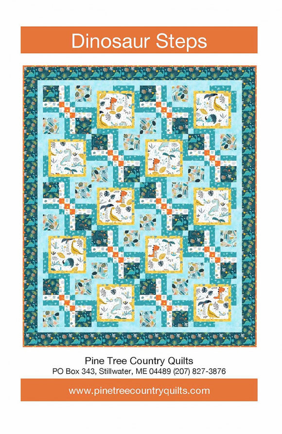 Dinosaur Steps Quilt Pattern by Pine Tree Country Quilts