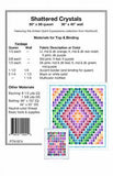 Back of the Shattered Crystals Quilt Pattern by Pine Tree Country Quilts