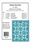 Back of the Ocean Currents Quilt Pattern by Pine Tree Country Quilts