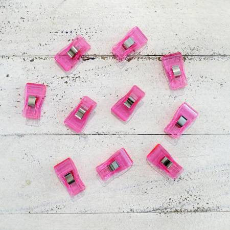 Large Quilting Clips Pink