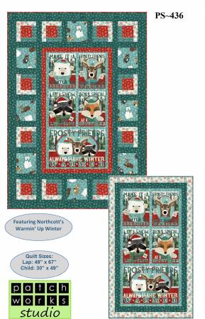 Frosty Friends Christmas Quilt Pattern by Patch Works Studio