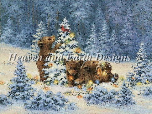 Playful Bears Cross Stitch By Dona Gelsinger