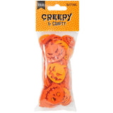 Creepy & Crafty 2.5 oz bag of jack o lantern Halloween buttons