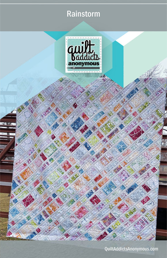 Rainstorm Quilt Pattern by Quilt Addicts Anonymous