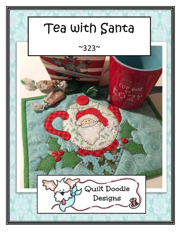 Tea With Santa Mug Rug