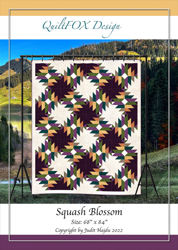 Squash Blossom Quilt Pattern by QuiltFox